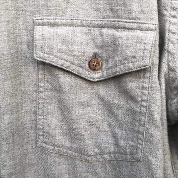 Brooks Brothers Grey Flannel Shirt - Picture 5 of 6